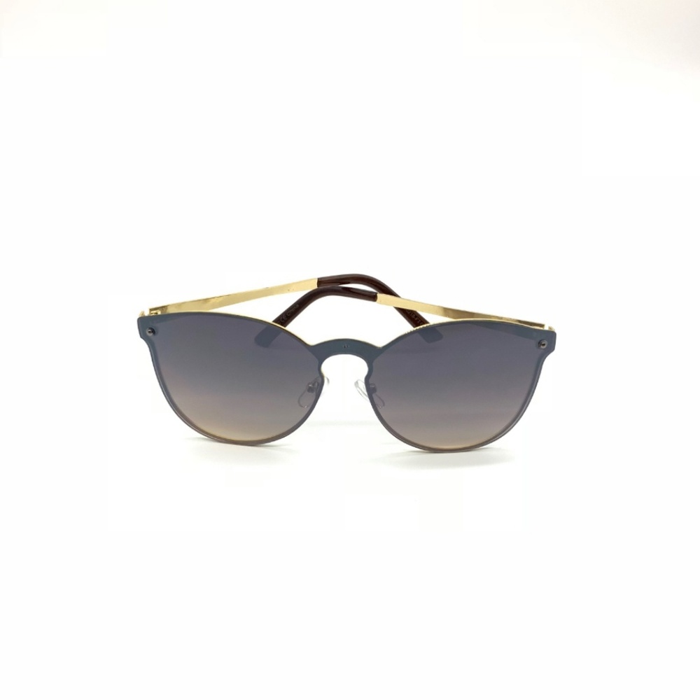 Boutique Style Cateye Golden Sunglasses